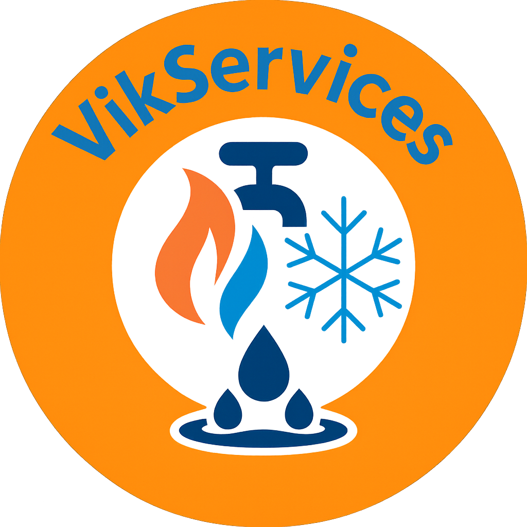 Logo VikServices — chauffage, climatisation, plomberie et traitement de l’eau